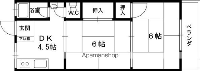 森本マンションの間取り写真