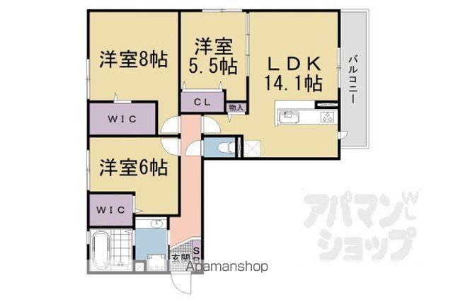 ボヌールの間取り写真