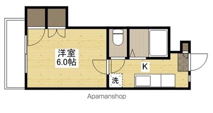 滝川ビル（大芝）[1K/19m2]の間取図