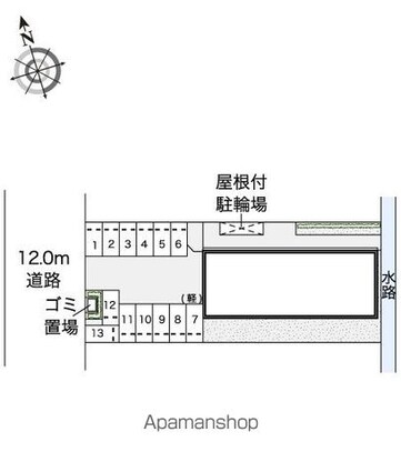 レオネクストアステラス曙[1K/30m2]の配置図