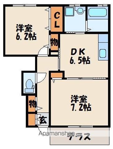 パンセレイノン A棟の間取り写真