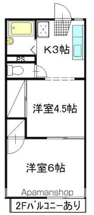サンハイツ大成[1K/28m2]の間取図