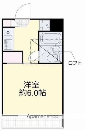 リアライズ門田屋敷[1K/20.13m2]の間取図