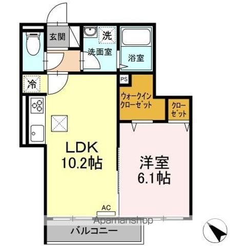 新川崎ヴィラージュAの間取り写真