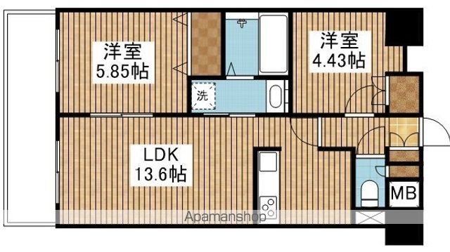 モーント米山弐番館の間取り写真