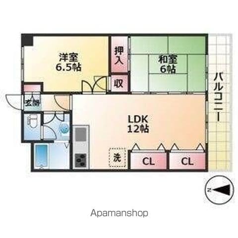 マンション重徳の間取り写真