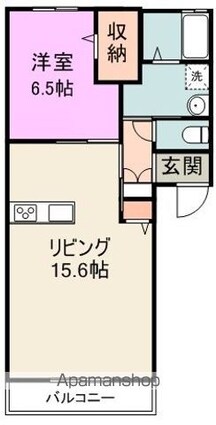 サニーハイムｍｉｎｏｍｉ[1LDK/45.61m2]の間取図