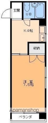 メゾン平井[1K/23.07m2]の間取図