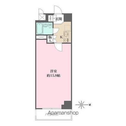 藤和半蔵門コープ[1K/36.93m2]の間取図
