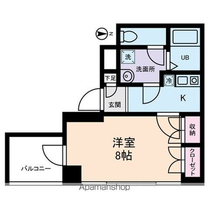 小宮ビル[1K/26.12m2]の間取図