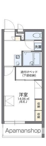 レオパレス北新の間取り写真