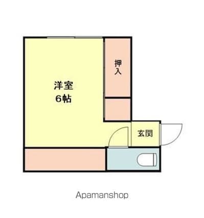和歌山県和歌山市新和歌浦[1R/16m2]の間取図
