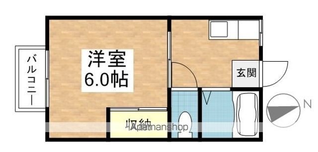 東京都小金井市前原町４丁目[1R/23.77m2]の間取図