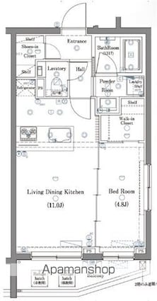 ＤＩＰＳ南六郷[1LDK/40.66m2]の間取図