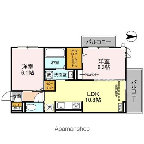 DーROOM 一乗寺の間取り写真