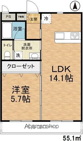 KFTマンションの間取り写真