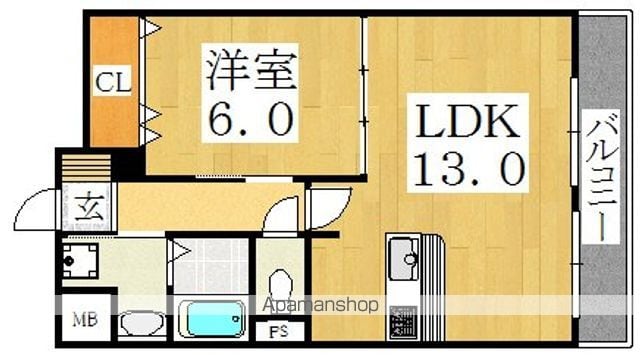 LA VIA 背戸口の間取り写真