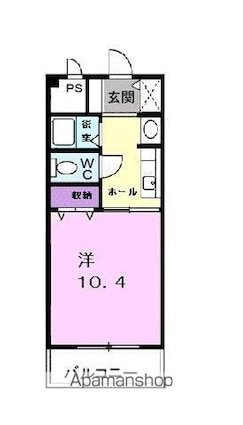 サンライズ宮川[1K/30.09m2]の間取図