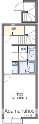 レオネクスト今江さくら　Ⅷ[1K/28.02m2]の間取図