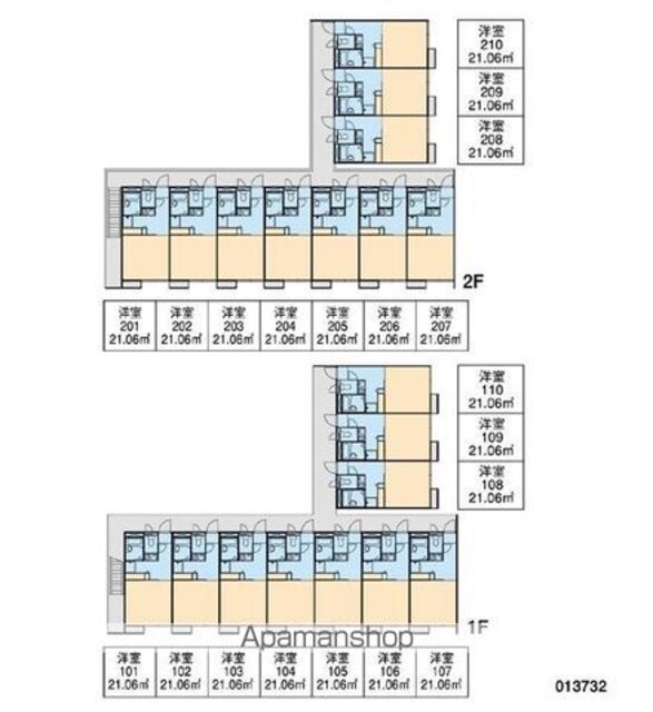 香川県高松市川島本町[1K/20.28m2]の配置図