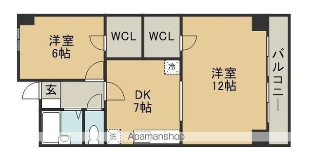 二軒茶屋グランドハイツの間取り写真
