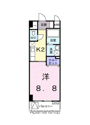 ネオ・ブリーズ[1K/30.05m2]の間取図