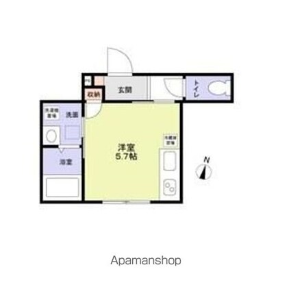 （仮称）豊島区要町２丁目計画[1R/20.19m2]の間取図