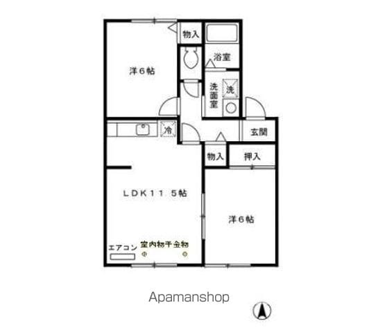プリエ豊町 Cの間取り写真