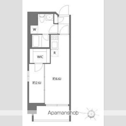グランパセオ押上[1DK/26.27m2]の間取図