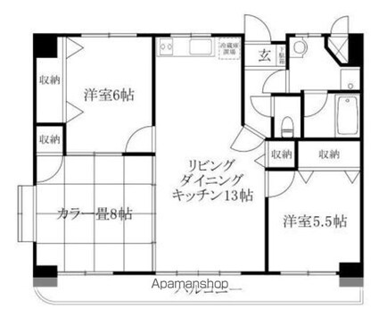 ユートピアＨＡＢＵ[3LDK/78.1m2]の間取図