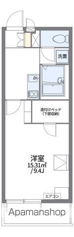 レオパレスビューヒルズテンの間取り写真