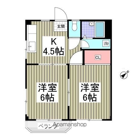 グリーンマンション渡辺の間取り