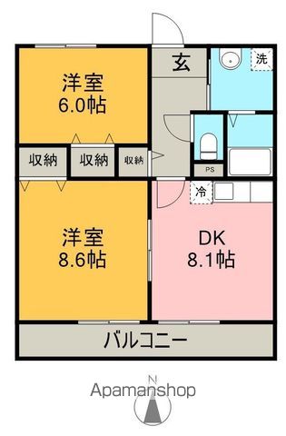 クレール打出の間取り写真