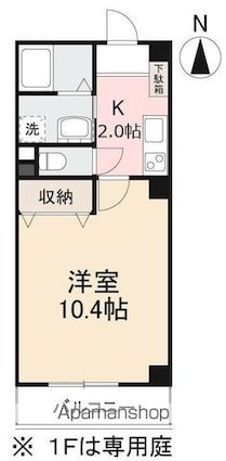 フィネス百恵[1K/32.04m2]の間取図