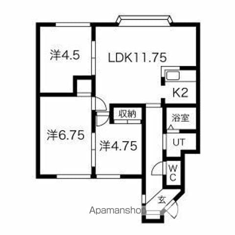 ヴィラ船見坂A棟の間取り写真