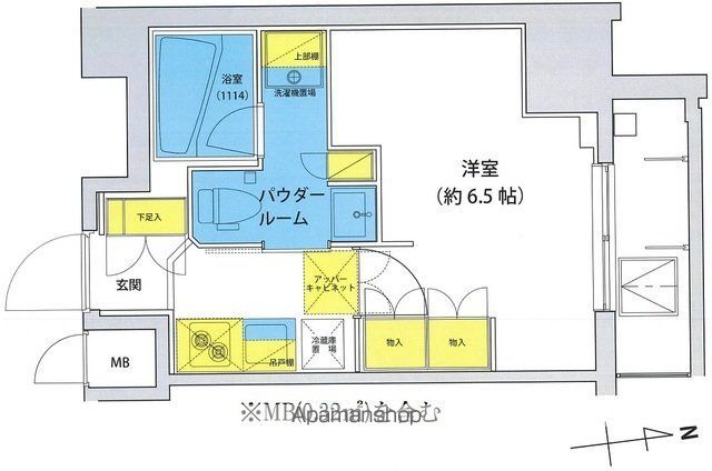アジールコート北品川の間取り写真