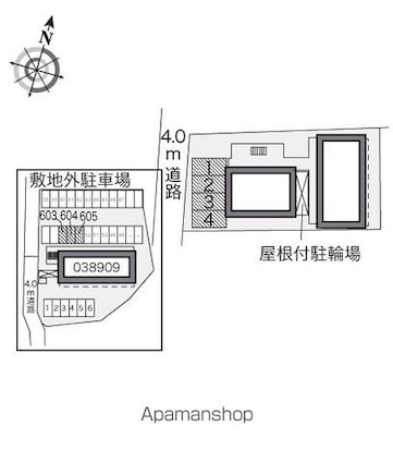 埼玉県狭山市入間川[1K/20.28m2]の配置図