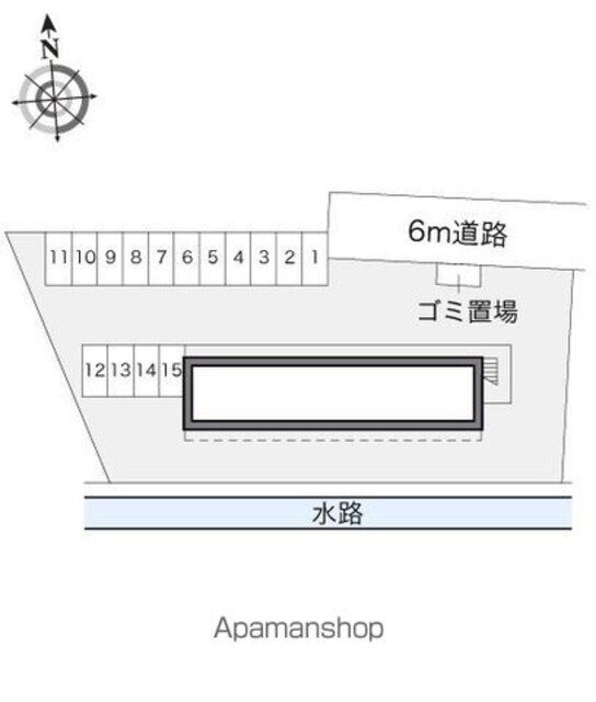 レオパレス栄[1K/20.28m2]の配置図