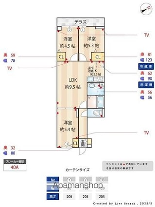 セレスティア松が丘[3LDK/58.64m2]の内装3