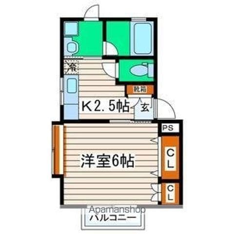コーポストリームの間取り写真