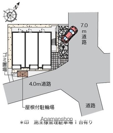 ミランダ古泉[1R/26.5m2]の配置図