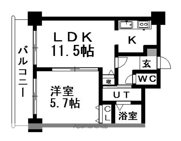 ティアラタワー中島倶楽部の間取り写真