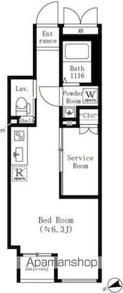 ＣＲＥＡＴＩＦ池袋本町[1LDK/30.14m2]の間取図