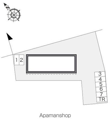 レオパレス芙蓉[2DK/40.95m2]の配置図