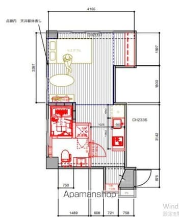慶応マンション[1DK/27.45m2]の間取図