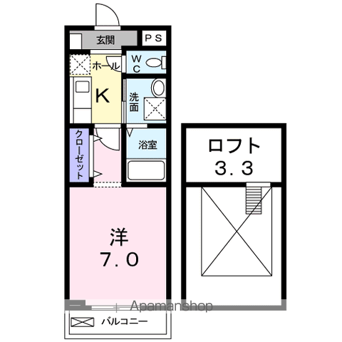 クレメントSの間取り写真