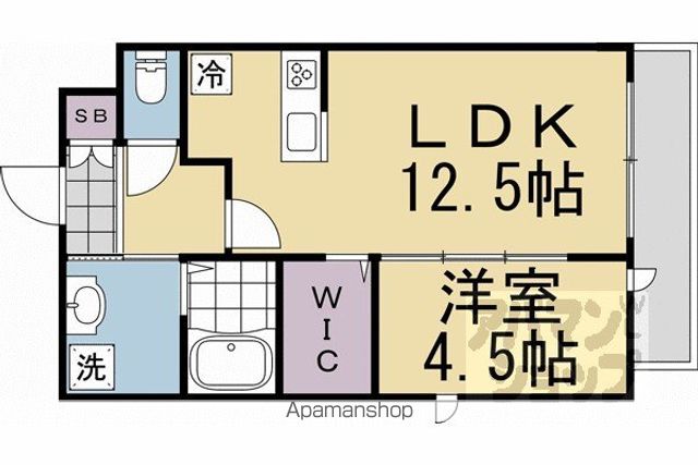 ATTRICE円町の間取り写真