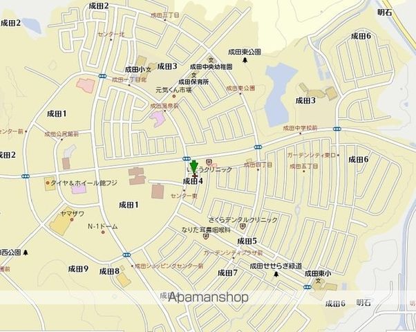 クレール成田[1K/26.91m2]の周辺2