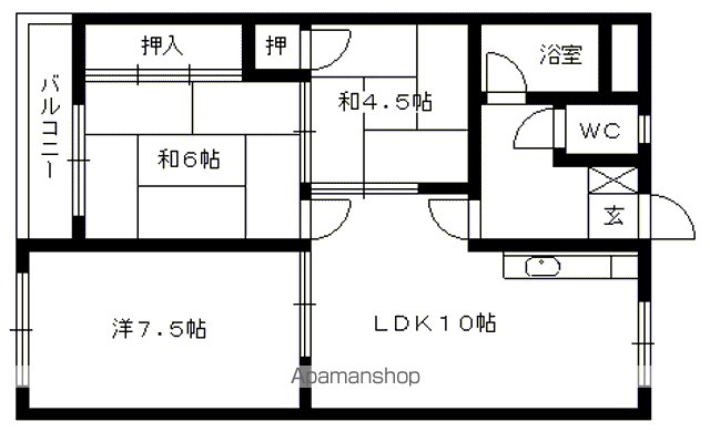 第一堤ハイツの間取り写真