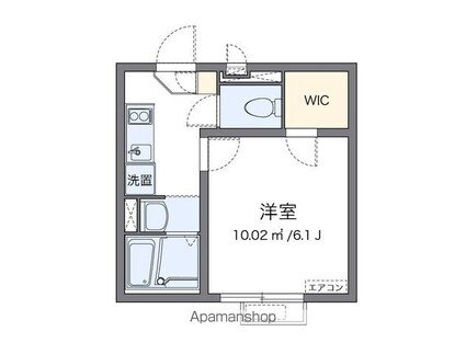 クレイノオーキッド滝野川[1K/21.71m2]の間取図